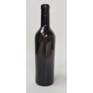 Vintage Antique Olive Green Blown Glass‎ Wine Bottle Deep Bottom Punt 9 7/8